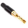 Разъем акустический Black Rhodium Banana Z plug Gold plated до 4.0 mm black